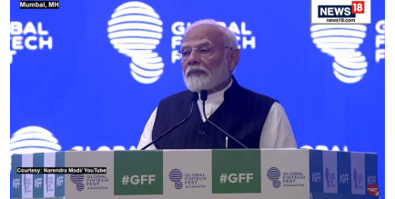 Hon'ble Prime Minister Shri Narendra Modi addressing Global Fintech Fest 2024.