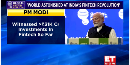 Hon'ble Prime Minister Shri Narendra Modi addressing Global Fintech Fest 2024