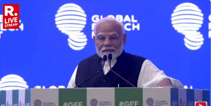 Hon'ble Prime Minister Shri Narendra Modi addressing Global Fintech Fest 2024