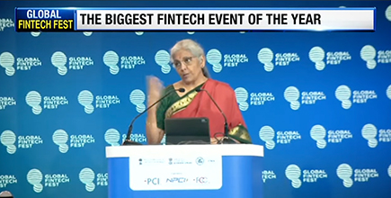 Finance Min Nirmala Sitharaman Delivers Inaugural Address At The Global Fintech Fest 2023 | ET Now